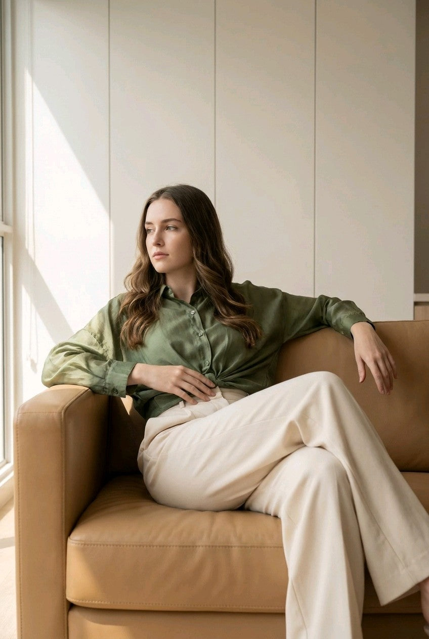 Camisa Satin Chic